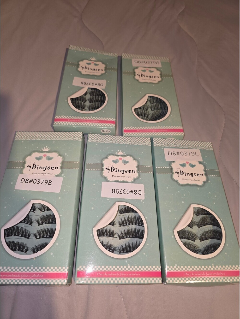 Dingsen 10 pack off eye lashes - 5 packs